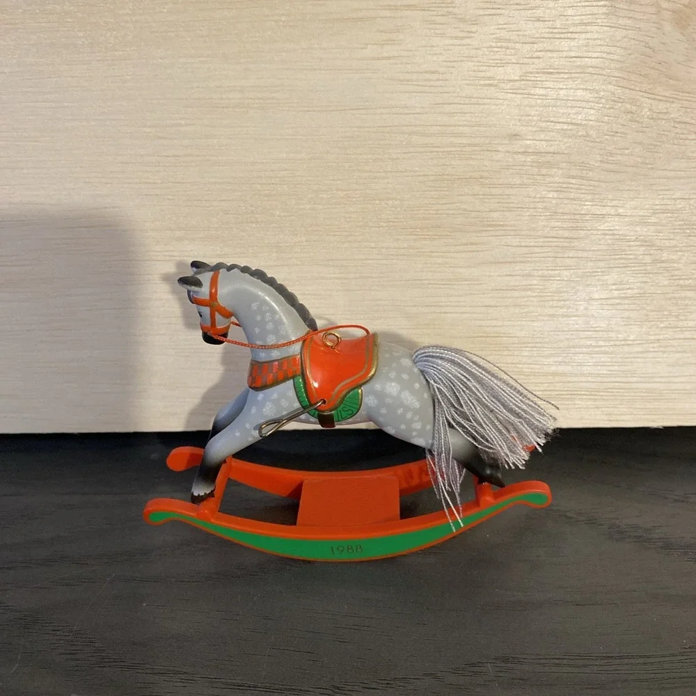 HALLMARK KEEPSAKE ORNAMENT ~ 1988 ROCKING HORSE ~ #8 IN COLLECTOR'S SERIES ~